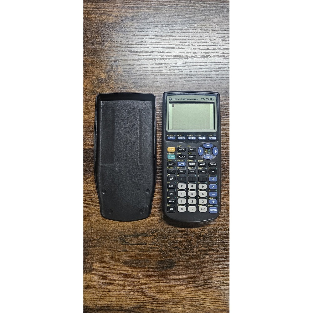 Texas Instruments TI-83 Plus Graphing Calculator With Cover Tested And Working